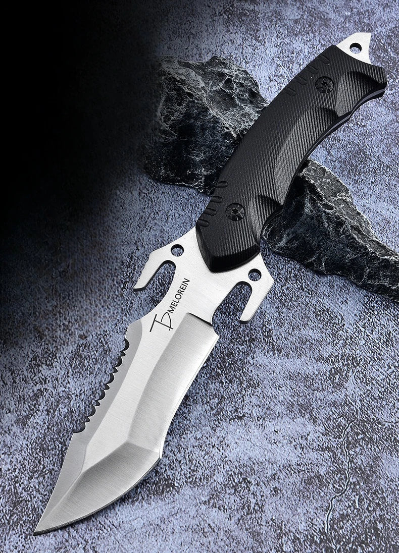 Straight knife outdoor tool portable pocket knife survival knife military knife outdoor hunting tactics high hardness survival k