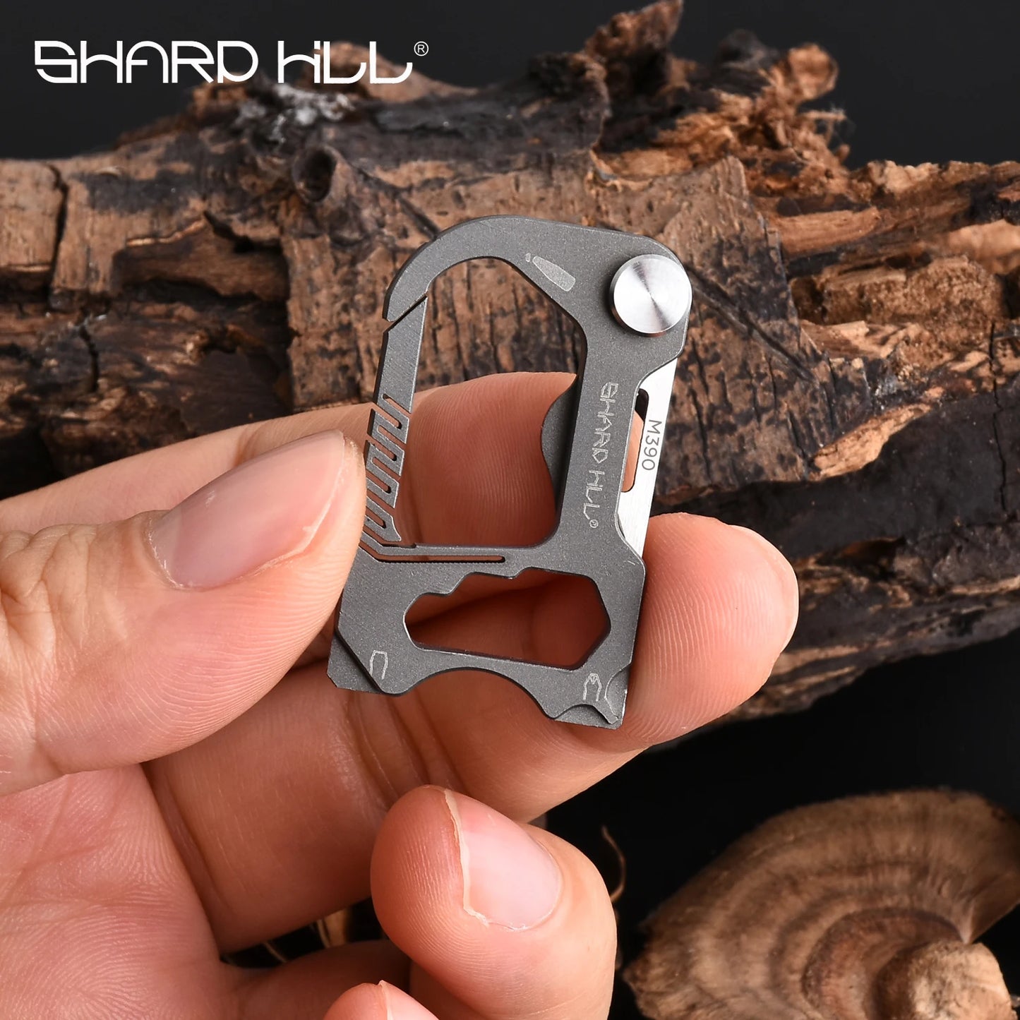 SHARP HILL Titanium keychain Outdoor camping knife EDC Keychain Multi-tool Bottle opener Emergency EDC gadget screwdriver