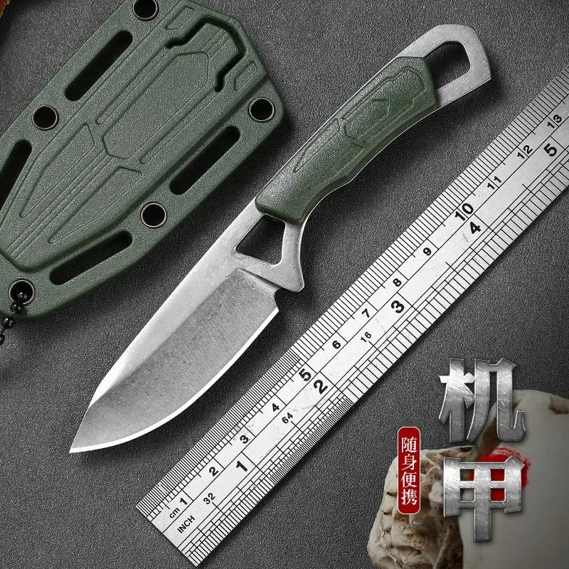 2024New mini knife EDC necklace knife outdoor multifunctional tactical neck knife portable camping