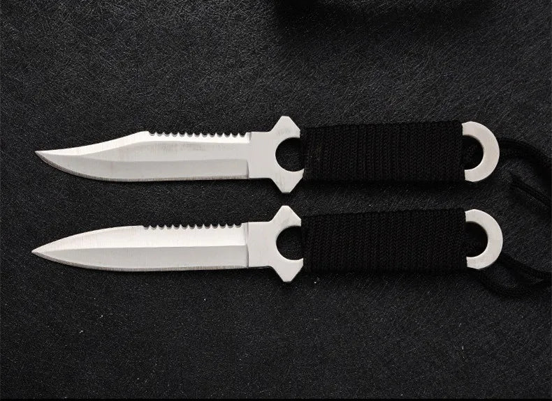 Outdoor Carry Small Straight Knife Camping Tactical Diving Hunting Knife High Hardness Survival Wilderness Survival Knife