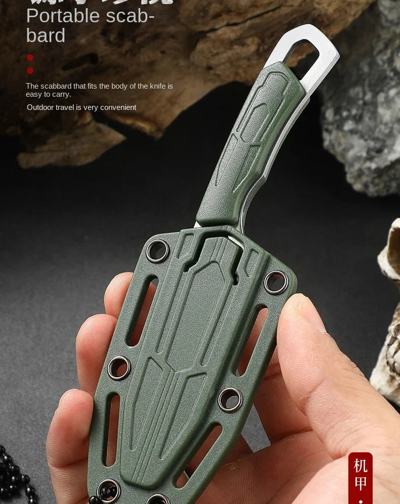 2024New mini knife EDC necklace knife outdoor multifunctional tactical neck knife portable camping