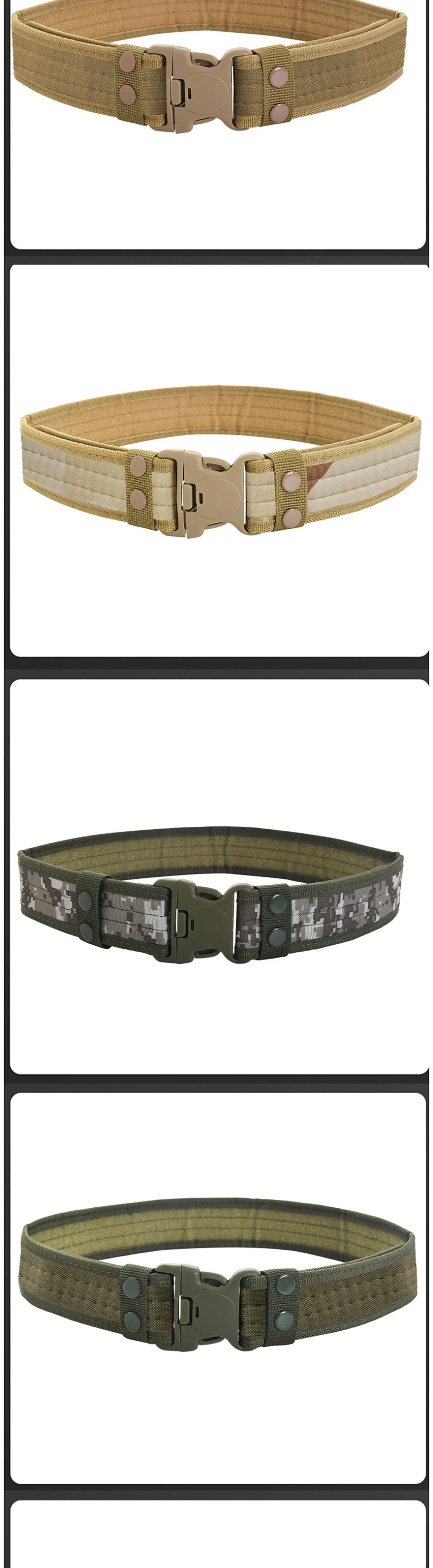 Outdoor Camouflage Tactical Belt Military Oxford Cloth Belt Mountaineering Belt Nyoln Wide Waist Belt Sports Work Canvas Belts