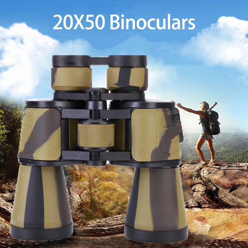 20x50 HD powerful binocular bak4 prism life waterproof remote telescope for bird watching outdoor hunting and bird watching