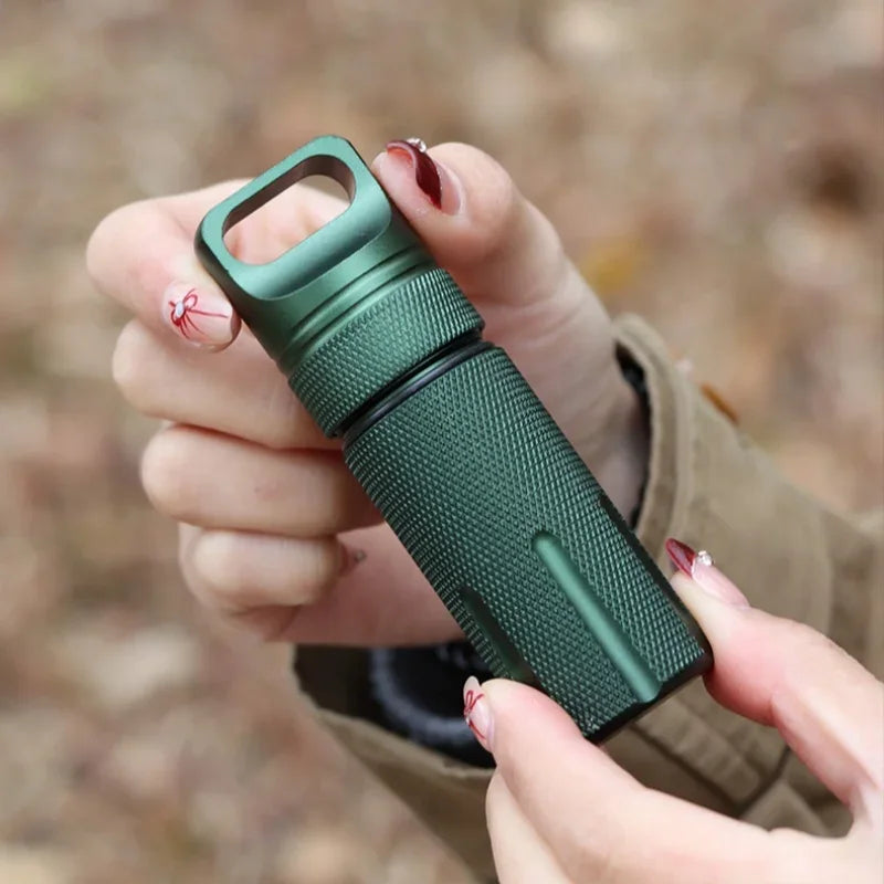 EDC Waterproof Survive Seal Box Container Capsule Dry Bottle Case Otdoor Hike Camp Medicine Match Pill Holder Storage Trunk