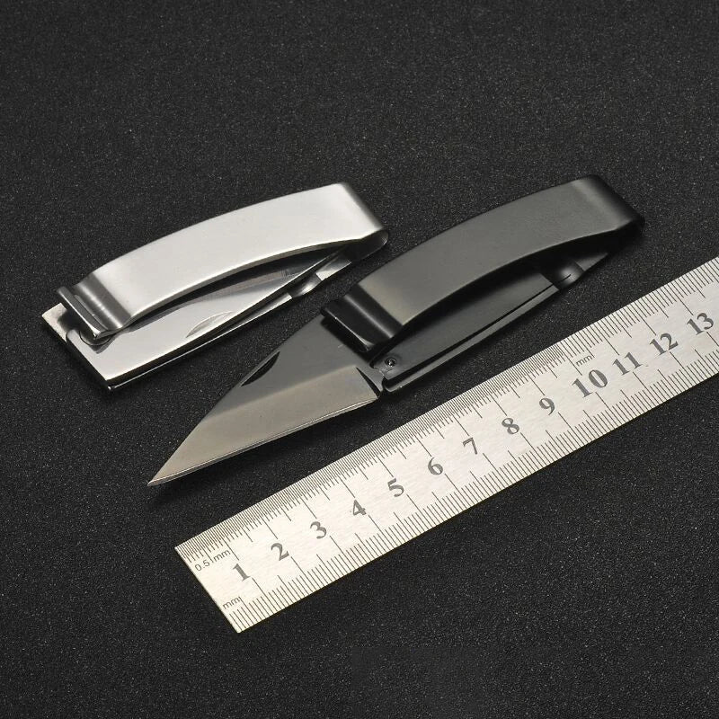 Wallet Note Clip Money Clip With Folding Mini Knife EDC Camping Multi-functional Tool Portable Keychain For Camping Accessories