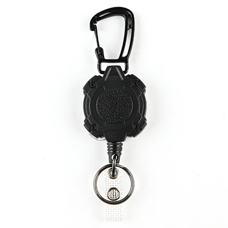 Anti-theft Retractable Keychain Retractable Hook Keychain Stainless Steel Rope Keyholder Keyring Accessories 80cm