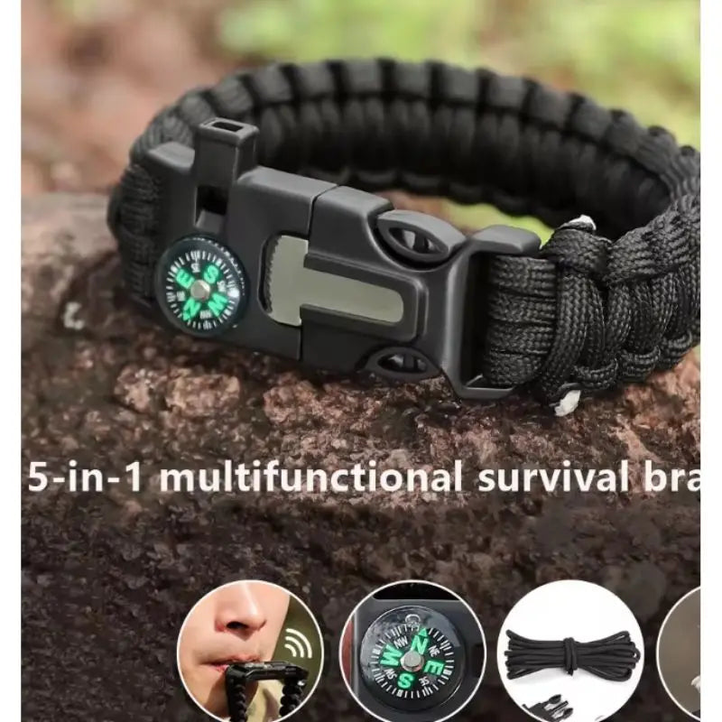 Umbrella Rope Bracelet Survival Bracelet Multi Functional Five In One Outdoor Camping Adventure Seven Core Lifeline