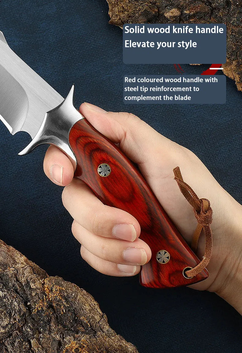 Lion King Outdoor Straight Knife Camping Survival Knife Defense Knife Mini Pocket Knife Wilderness Survival Knife m390