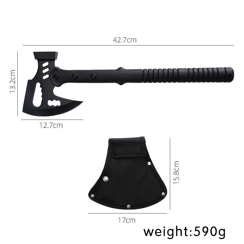 Camping Outdoor Multifunctional Axe High Manganese Steel Ordnance Axe Survival Tactics Mountain Cutting Axe