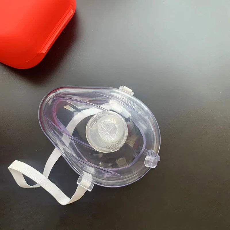 1Pc Artificial Respiration One-Way Breathing Valve Mask First Aid CPR Training Breathing Mask Protect Rescuers Mask Accessories