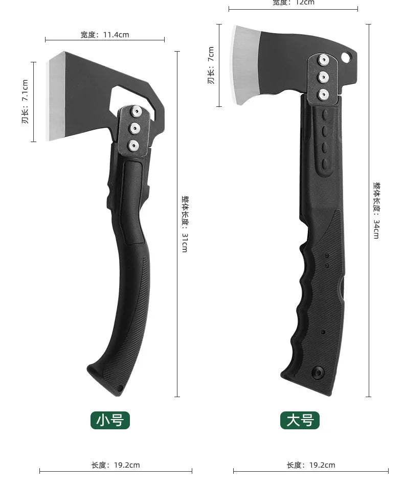 Multifunctional Axe Outdoor Camping Tactical Axe Survival Vehicle Tool Fire Axe with Saw Camping Hand Axe