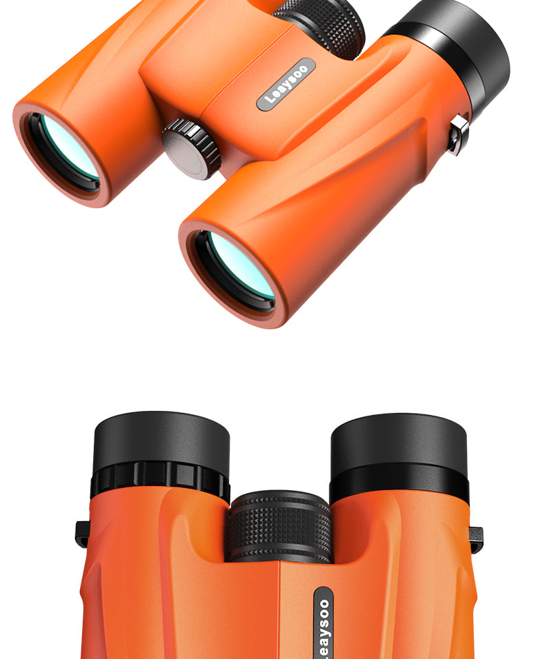 WENHAO 8X32 binoculars Orange HD high power external portable waterproof upgraded large eyepiece outdoor adventure concert