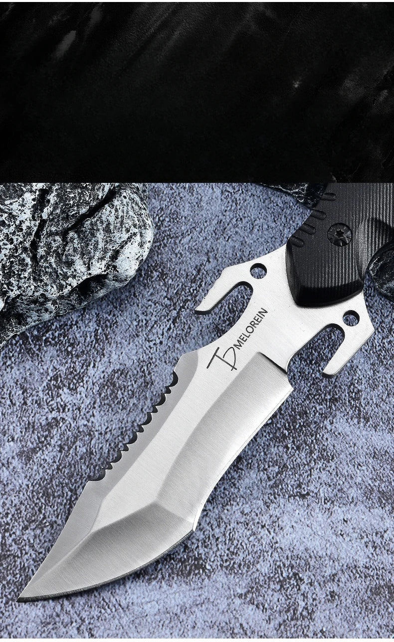 Straight knife outdoor tool portable pocket knife survival knife military knife outdoor hunting tactics high hardness survival k