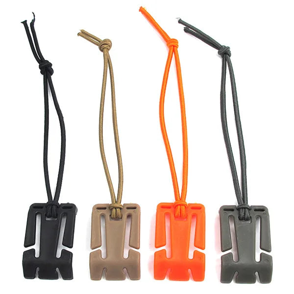 5pcs Tactical Molle Web Dominators with Elastic String for Backpack Webbing Straps Molle Attachments Tactical Gear Clip