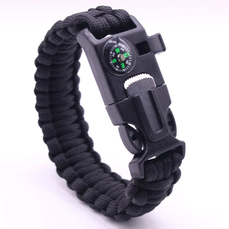 Outdoor Multi-function Paracord Survival Bracelet Men Women Camping Adventure Emergency Rescue Survival Rope Bracelet