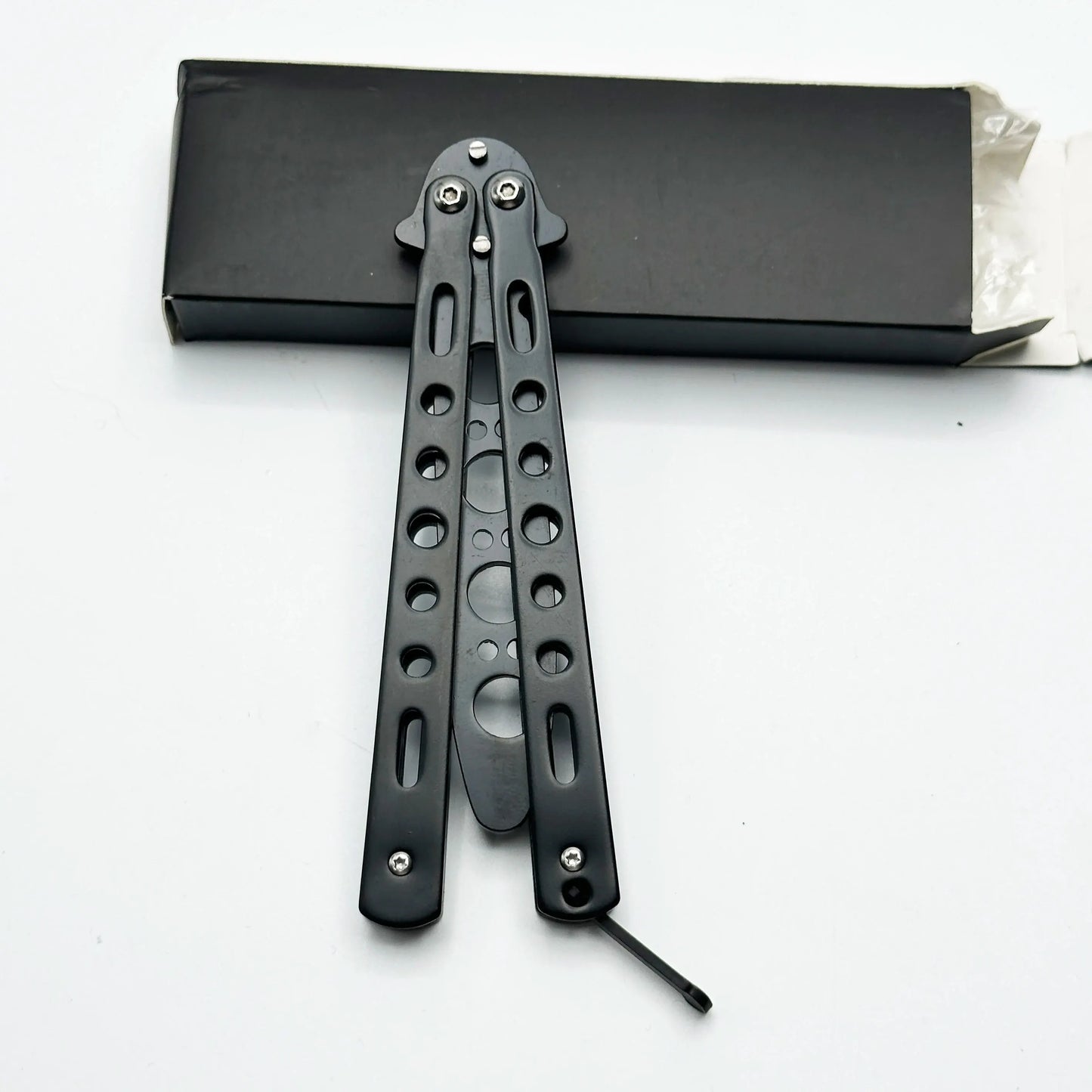 Novice Training Practice Butterfly Knife Fantasy Throwing Knife Safe and Hands Free Training Butterfly Folding Knife Tool