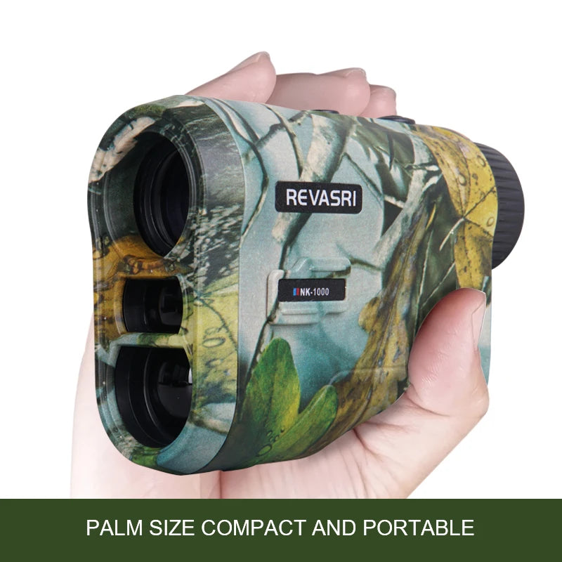 REVASRI 600 1000M Hunting Laser Rangefinder with Angle Speed Height Distance Measurement and Continuous Scan for Hunting