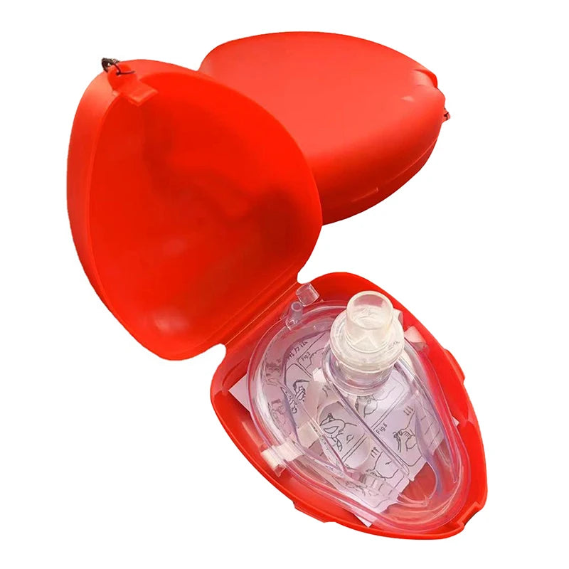 1Pc Artificial Respiration One-Way Breathing Valve Mask First Aid CPR Training Breathing Mask Protect Rescuers Mask Accessories