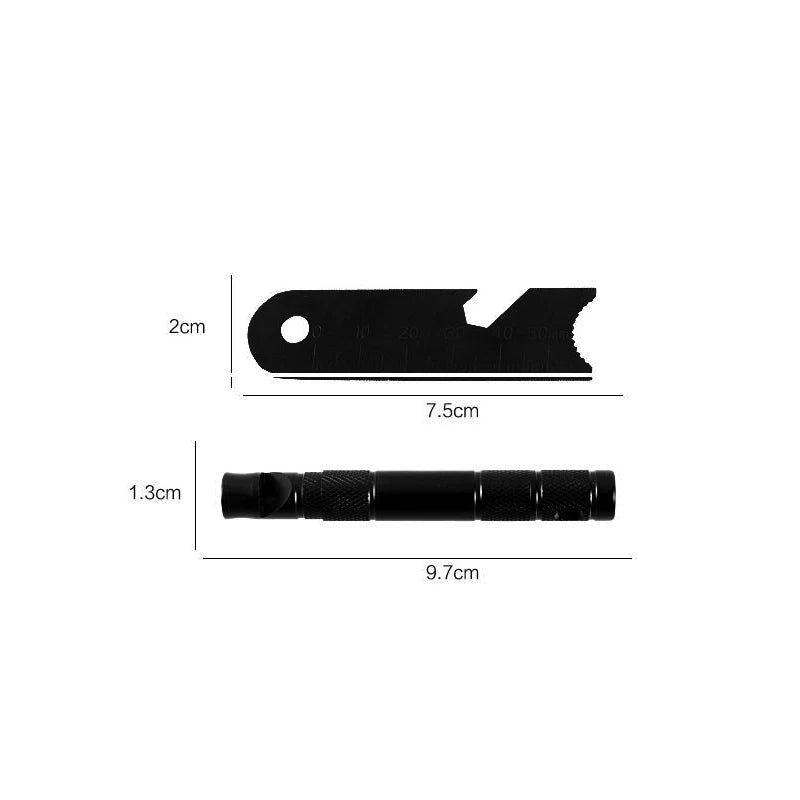 Survival iron rods for making fire Bottle opener Miniature ruler and compass Knitting parachute cord