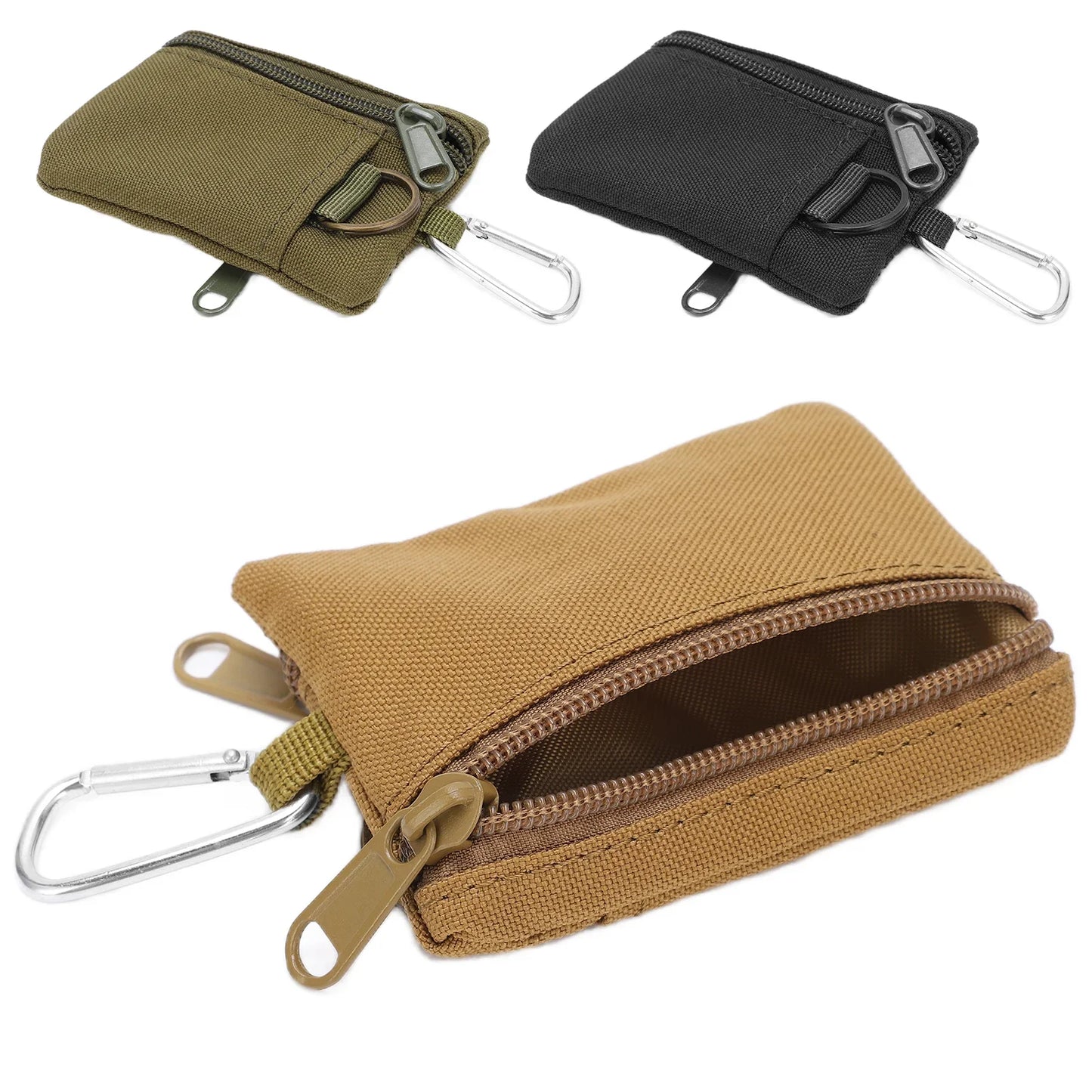 1PC Military Fan Pocket Bag Mini Portable Key Card Bag EDC Pocket Outdoor Sports Pocket Pack With Clasp Hunting Accessories