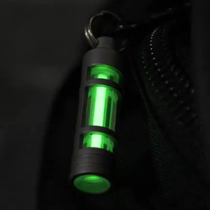 Titanium Keychain Luminous Lights Lamp Titanium Key Ring Life Saving Emergency Lights For Outdoor Survival Tool