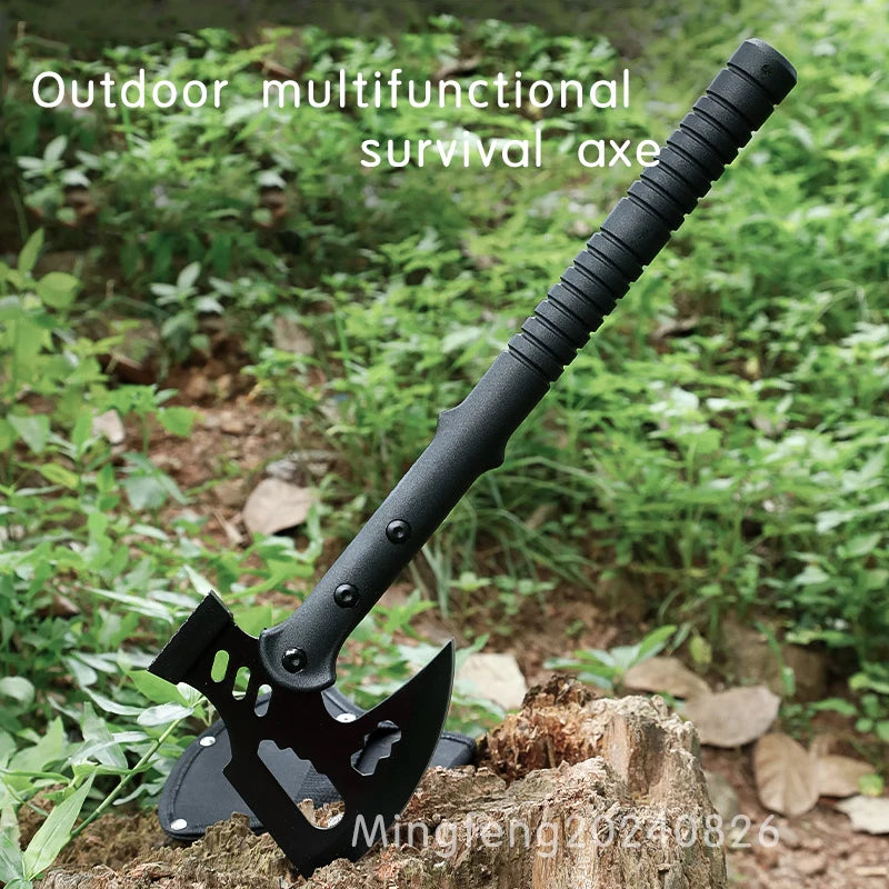 Camping Outdoor Multifunctional Axe High Manganese Steel Ordnance Axe Survival Tactics Mountain Cutting Axe