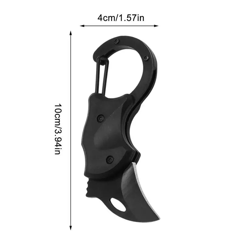 Keychain Pocket Knife Little Carabiner Knife Survival Gear Self Defense Tools Pocket Knives Folding Cutter for Outdoor Hiking