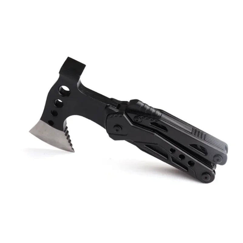 Multifunctional Axe Survival Axe Pliers MultiTool Camping Ax Hammer Outdoor Escape Tool Portable Fold Pliers Pocket Knife