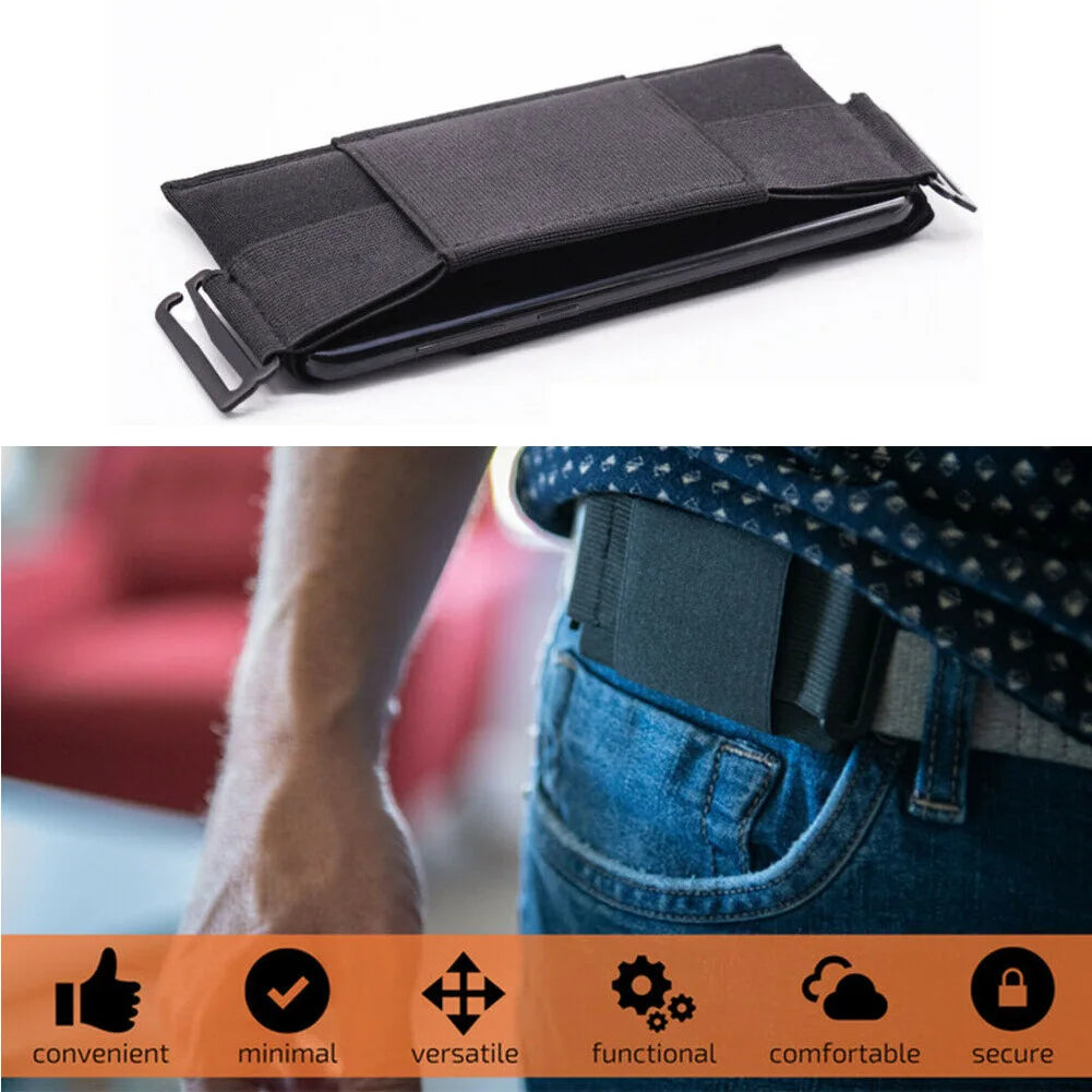 Invisible Wallet Waist Bag Belt Pouch Portable Pouch Card Storage Bag for Men Women Passport Holder Organizers Hunting Outdoor