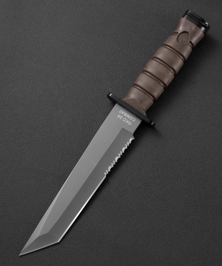 1pc，Outdoor camping knife, high-hardness mountaineering knife, jungle exploration knife, survival knife, hunting knife