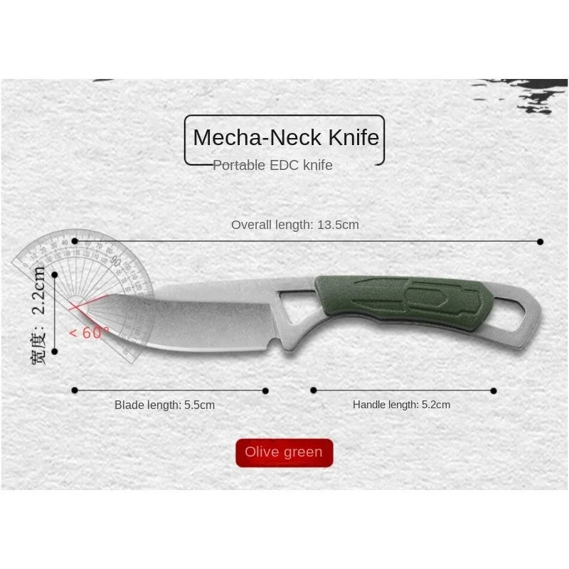 2024New mini knife EDC necklace knife outdoor multifunctional tactical neck knife portable camping