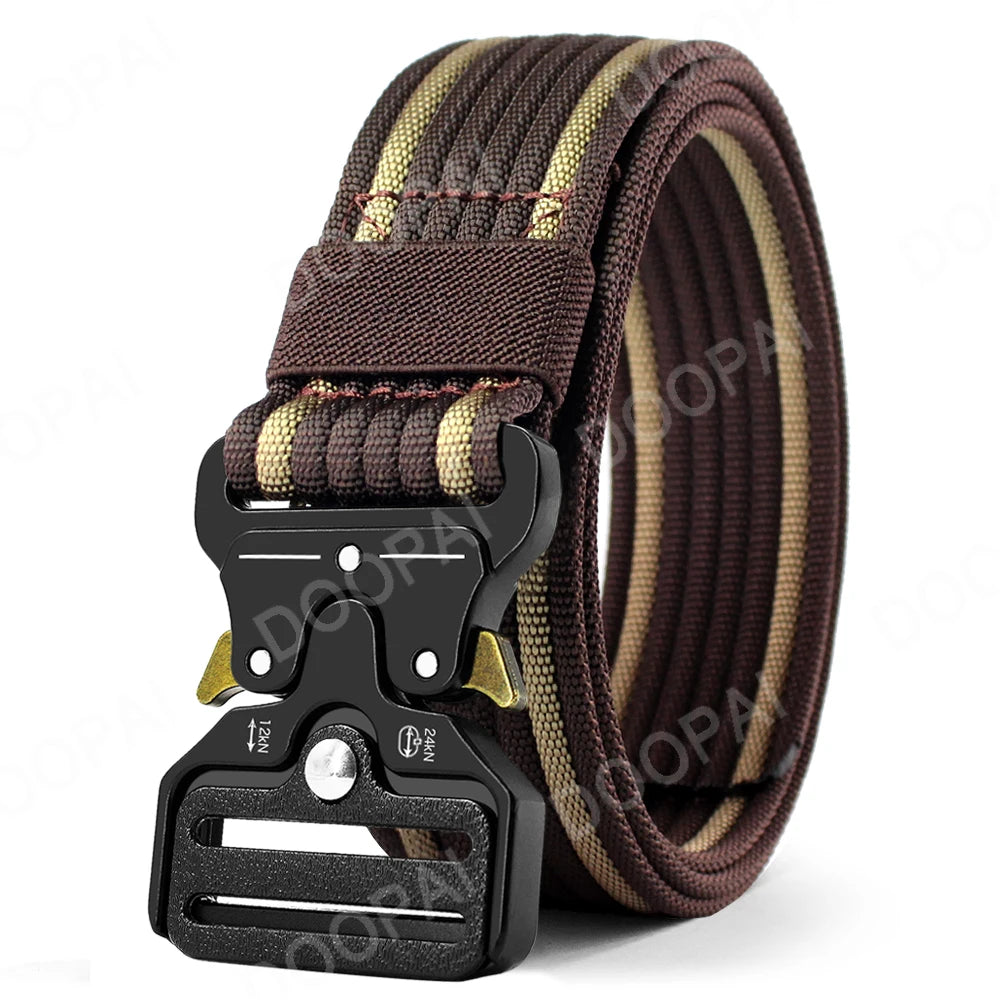 Doopai Men's Belt Army Outdoor Hunting Compass Tactical Multi Function Combat Survival Marine Corps Canvas Nylon Luxury Belts