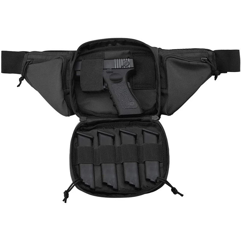 Gun Holster Fanny Pack Fits Glock K Ruger S&W M&amp P Shield Taurus Sig Sauer Springfield Beretta Kimber Walther