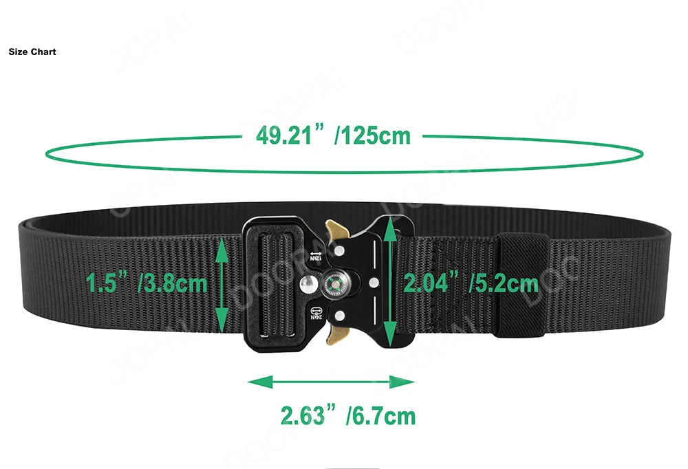 Men's Belt Army Outdoor Hunting Compass Tactical Multi Function Combat Survival Marine Corps Canvas For Nylon Male Luxury Belts