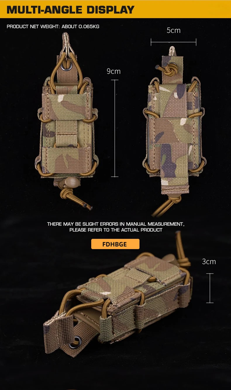 FDHBGE Tactical Pouch Magazines Molle System CS Wargame Shooting Pistol Paintball Accessories Waist Bag Hunting Sports Equipment