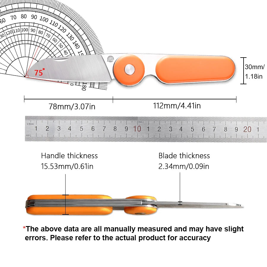 YingQu CP58 Folding Knife Mini Pocketknives edc Small Knives Fruit Knife Foldable Kitchen Tool Camping Survival Hunting