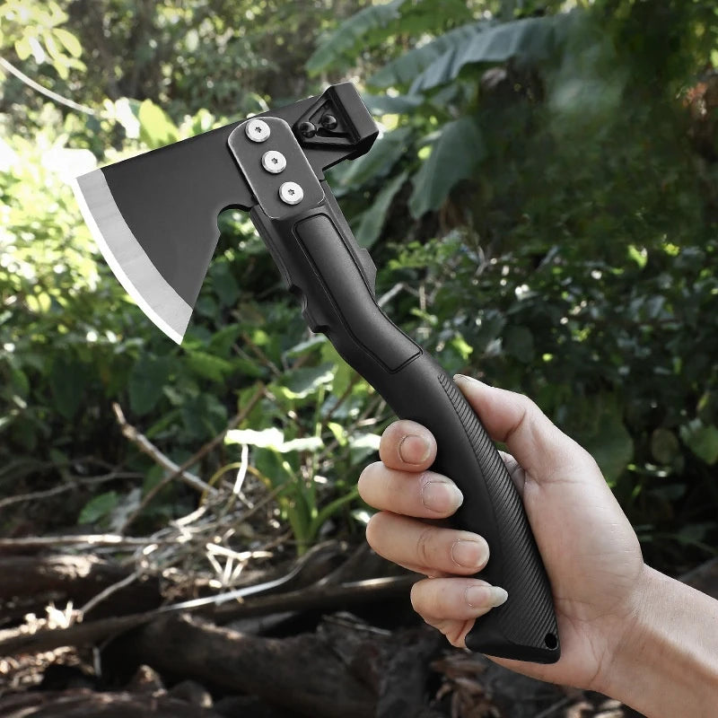 Multi Functional Tactical Axe Outdoor Cutting Axes Self-defense Survival Weapon Field Chopping Tree Chopping Wood Engineer Axe