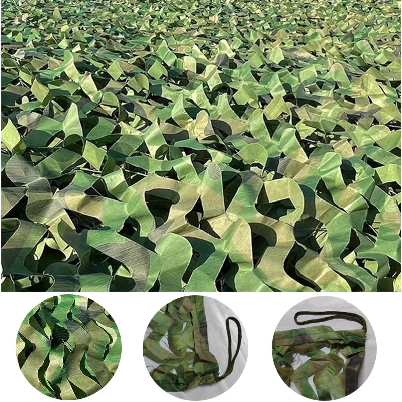 Camouflage net hunting camouflage net car tent awning shade mesh black green blue beige forest camouflage net4X4M 3X6M  2X3M