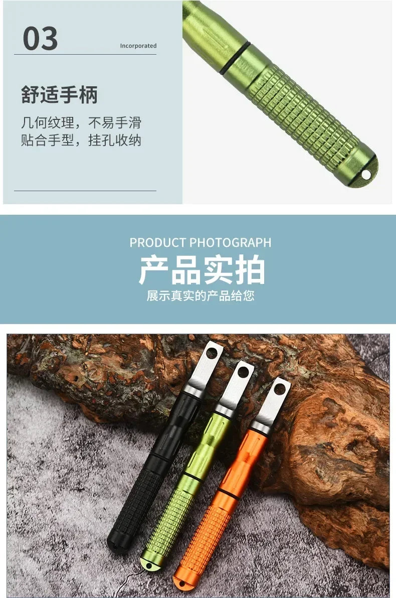 Outdoor survival waterproof lighter portable outdoor adventure survival camping ignition solid lighter tool