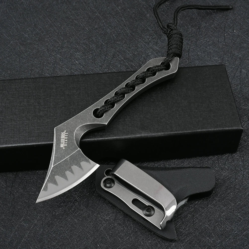 Wilderness Survival Outdoor Self Defense Carry Mini Tactical Axe Ttactical Military Survival Gear Knives Army Fixed Blade EDC