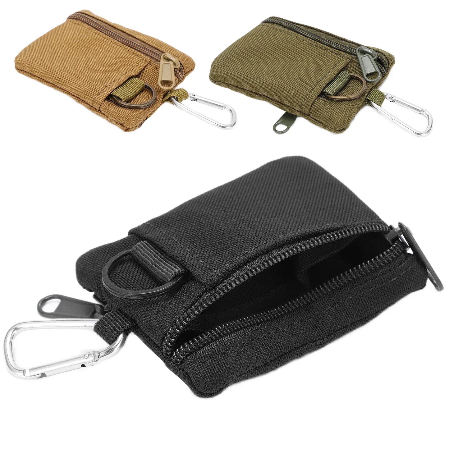 1PC Military Fan Pocket Bag Mini Portable Key Card Bag EDC Pocket Outdoor Sports Pocket Pack With Clasp Hunting Accessories