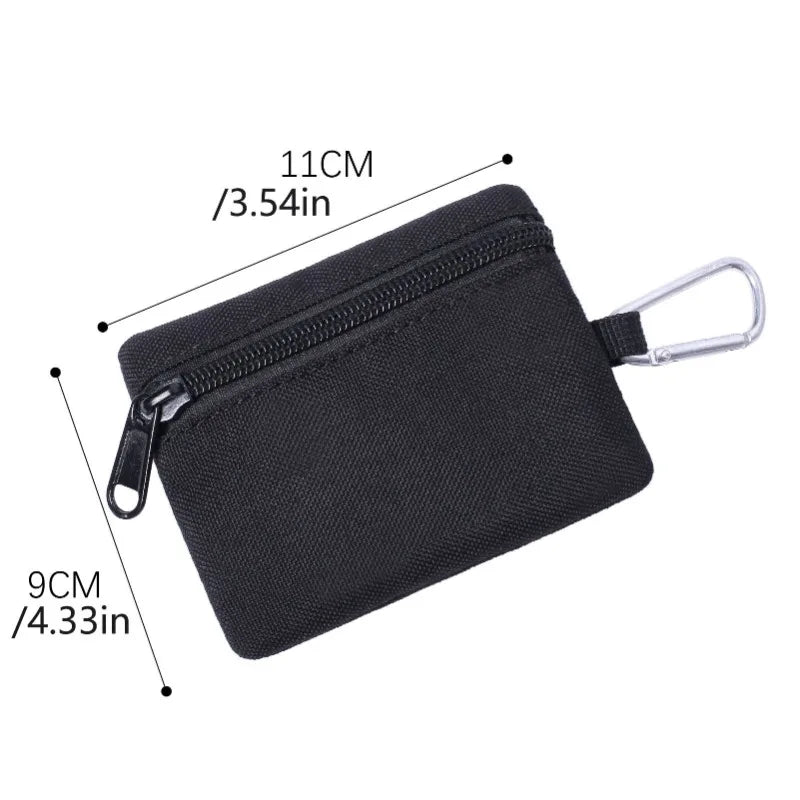 1PC Military Fan Pocket Bag Mini Portable Key Card Bag EDC Pocket Outdoor Sports Pocket Pack With Clasp Hunting Accessories