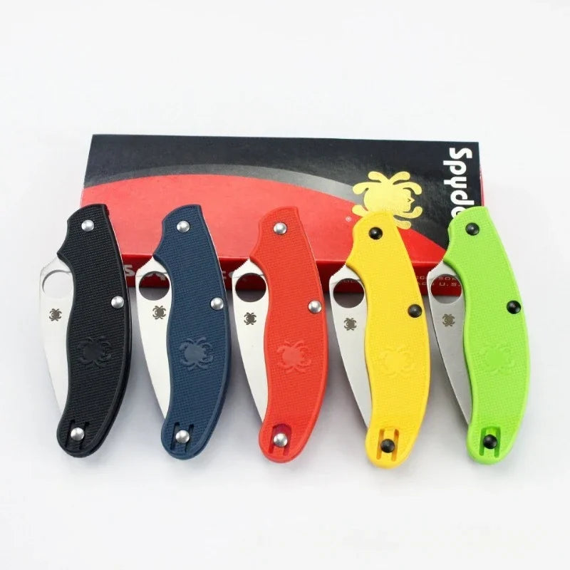 Multi Functional Outdoor Folding Knife with Nylon Fiber Handle High Hardness for Camping and Self-defense Portable Cutting Tool