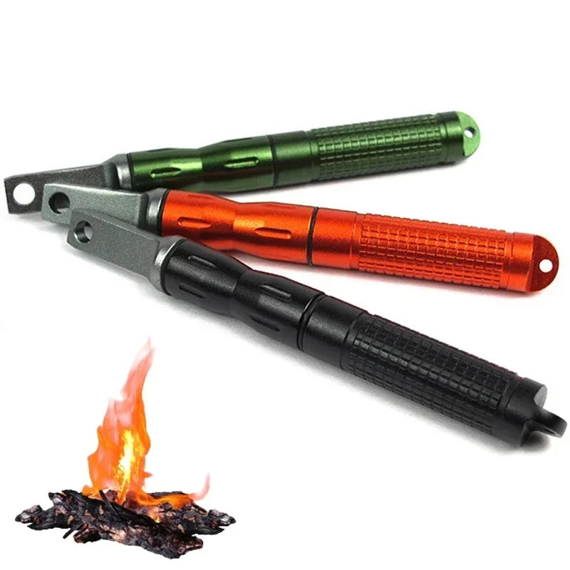 Outdoor survival waterproof lighter portable outdoor adventure survival camping ignition solid lighter tool