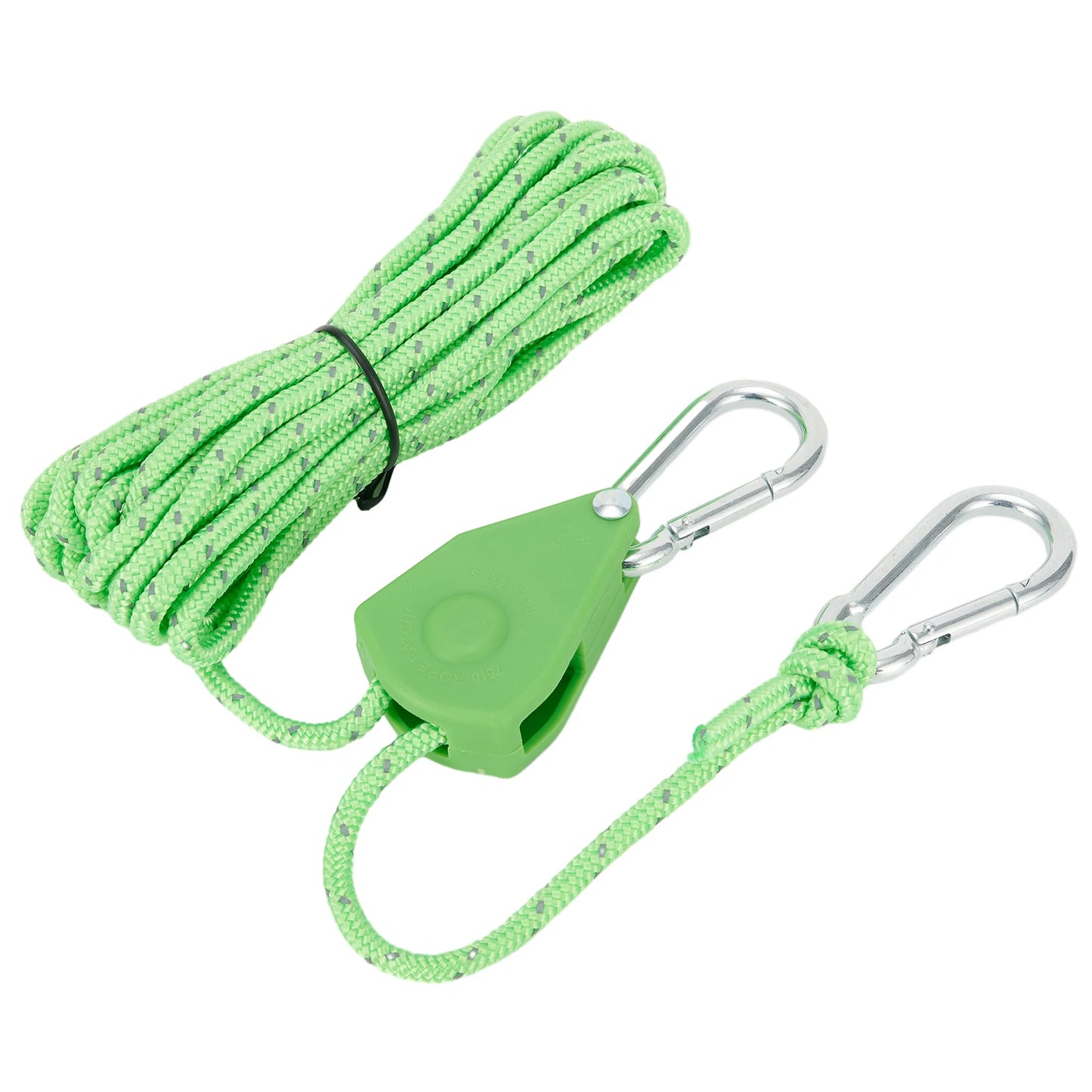 Secure and Fast Locking Tent Rope Hanger, Adjustable Lanyard Pulley Hook, Perfect for Outdoor Adventures and Sleeping Bags