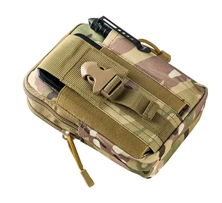 Men Molle Pouch Belt Waist Bag Edc Phone Pocket Pack Running Camping Bags Soft Back Hunting Accessories