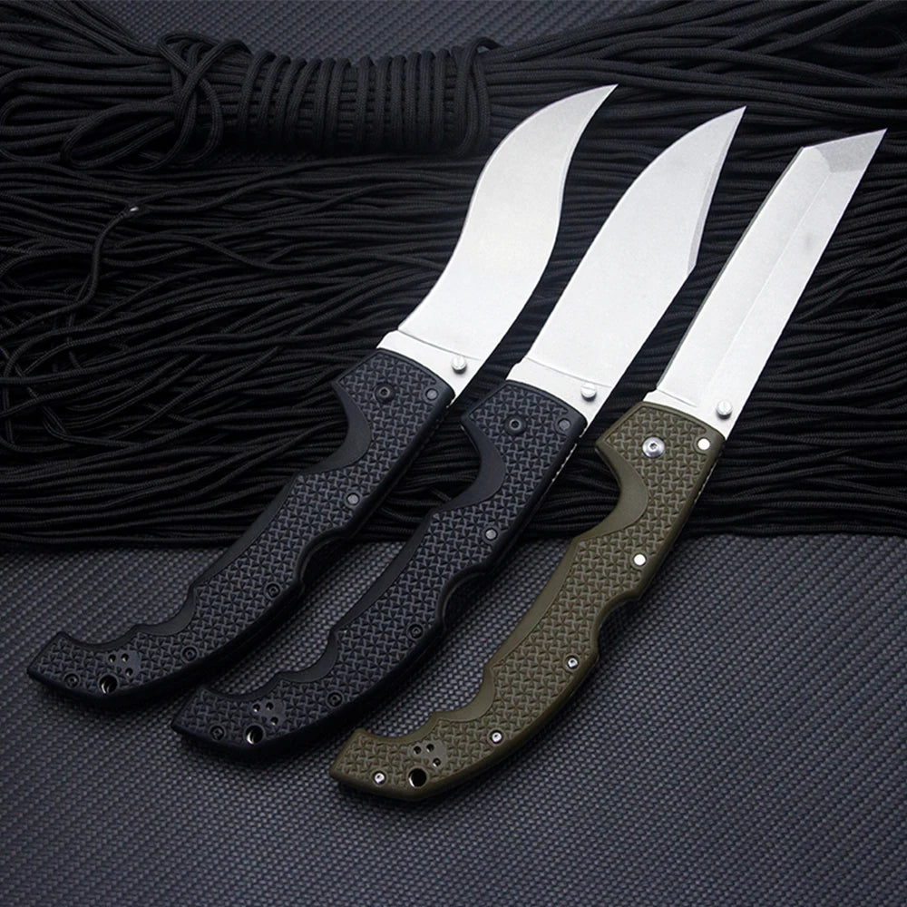 Voyager 12.26'' Large Multipurpose Combat Folding Knife 9cr18mov Blade Outdoor Military Survival Rescue Hunting Knives EDC Tools