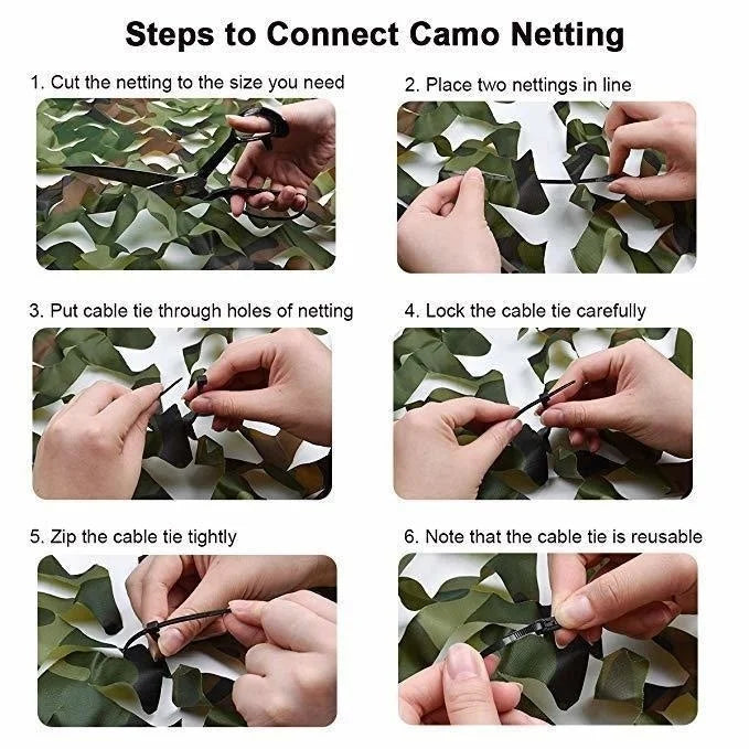 5*6m/1.5*3m Military Camouflage Net Camo Net Ultralight Car Camping Garden Tent Tarp Awning Sun Shelter Filet Camouflage Mesh