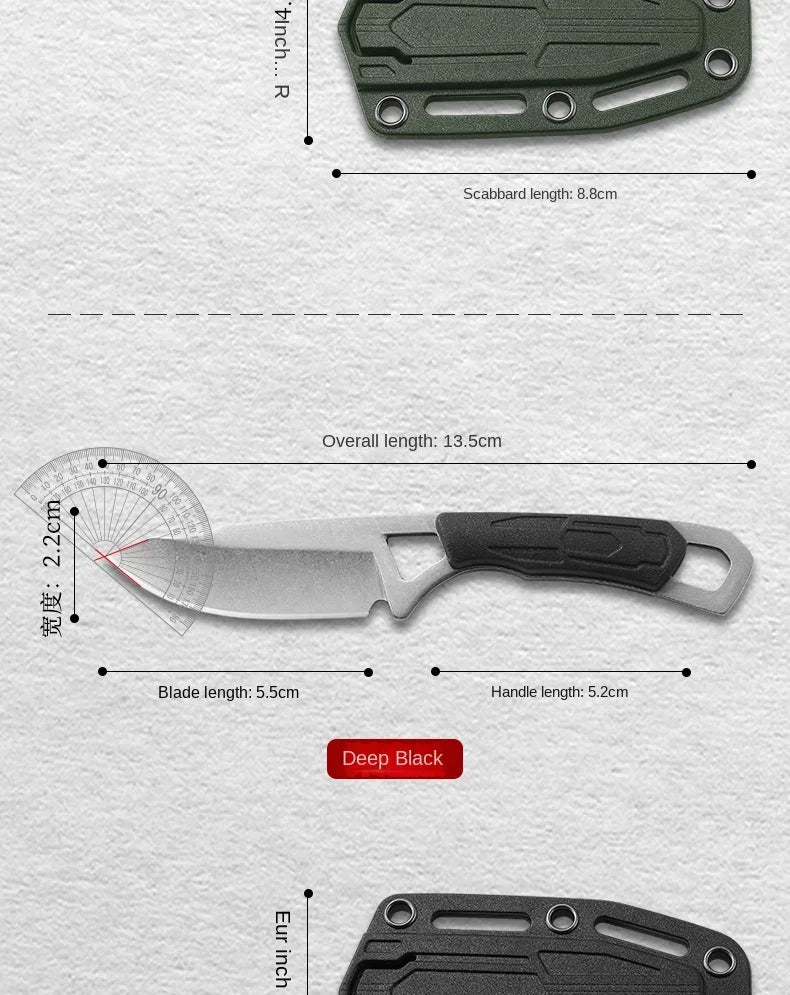 2024New mini knife EDC necklace knife outdoor multifunctional tactical neck knife portable camping