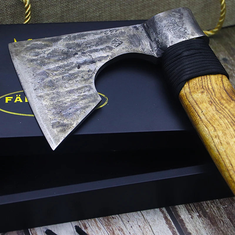 Fine old craft hand axe forging carbon steel outdoor camping defense mountain axe Viking axe jungle axe farm tools axe